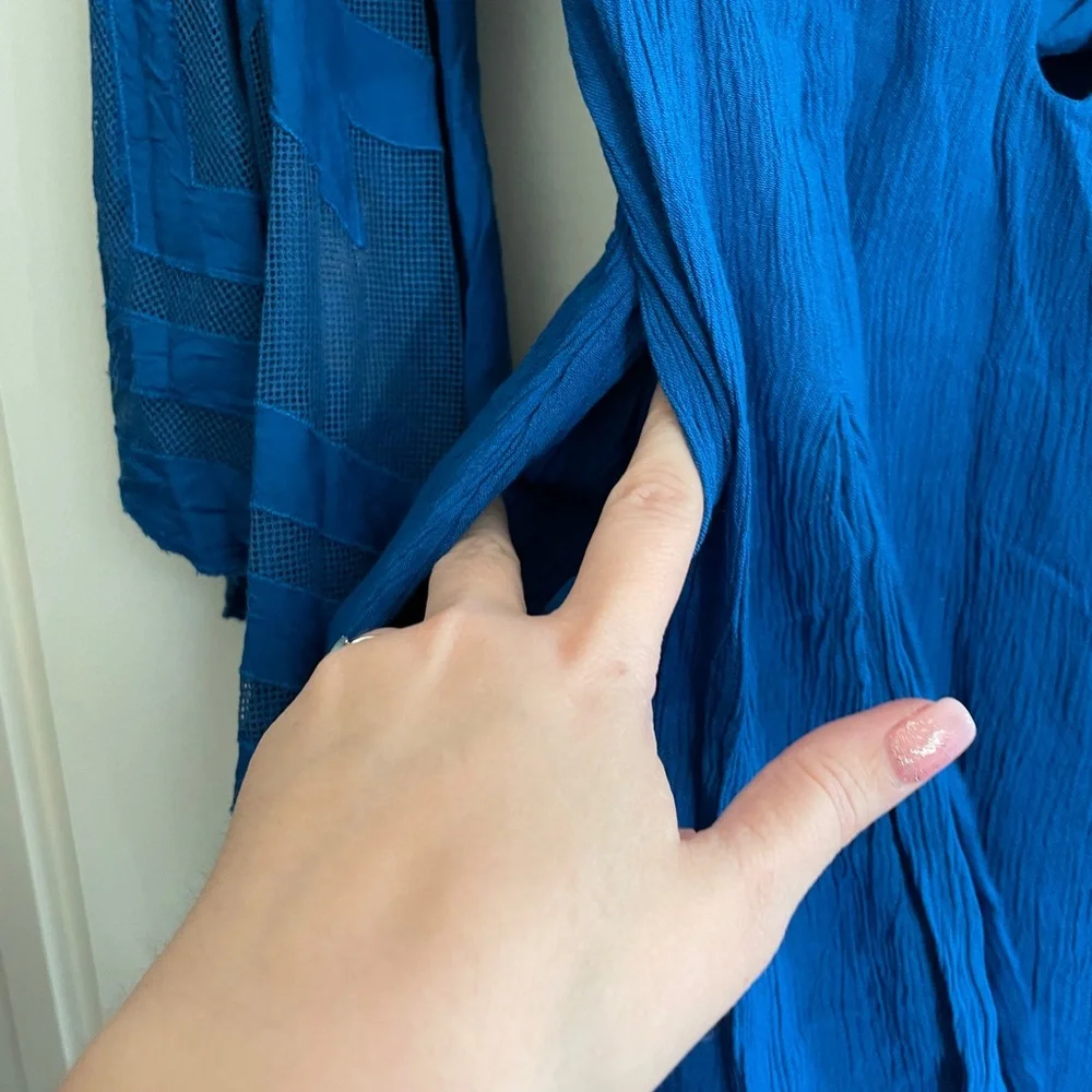 Free People Blue Mahoe Dress Sz 0